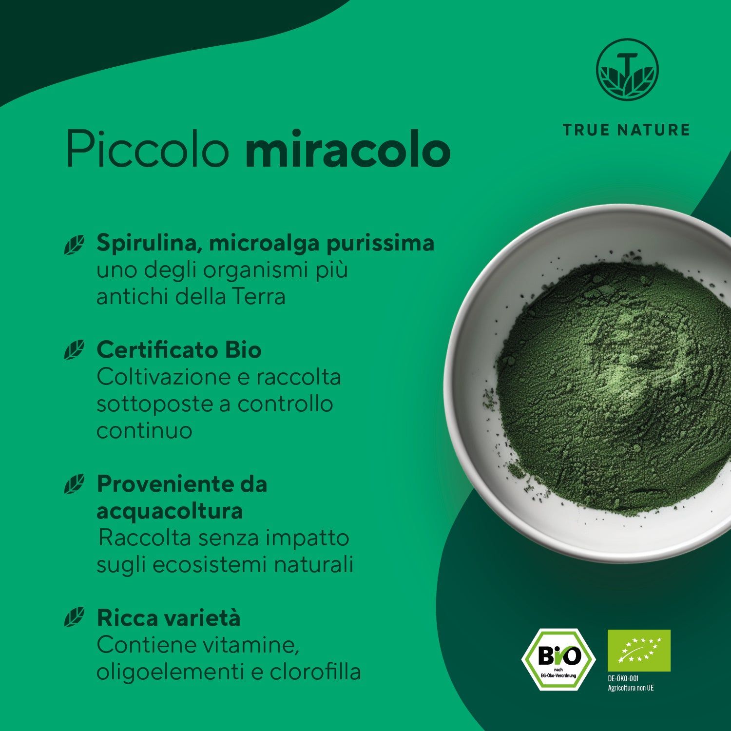 TRUE NATURE® Spirulina Bio Compresse