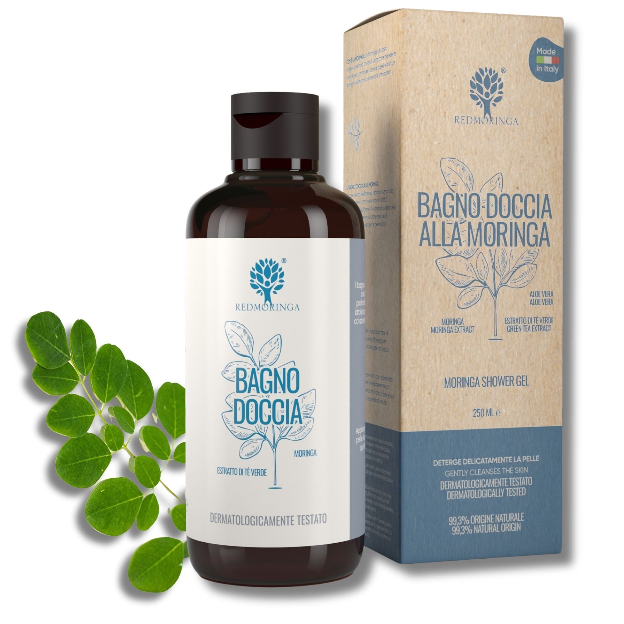 RedMoringa Bagnodoccia Naturale alla Moringa – Detergente Idratante
