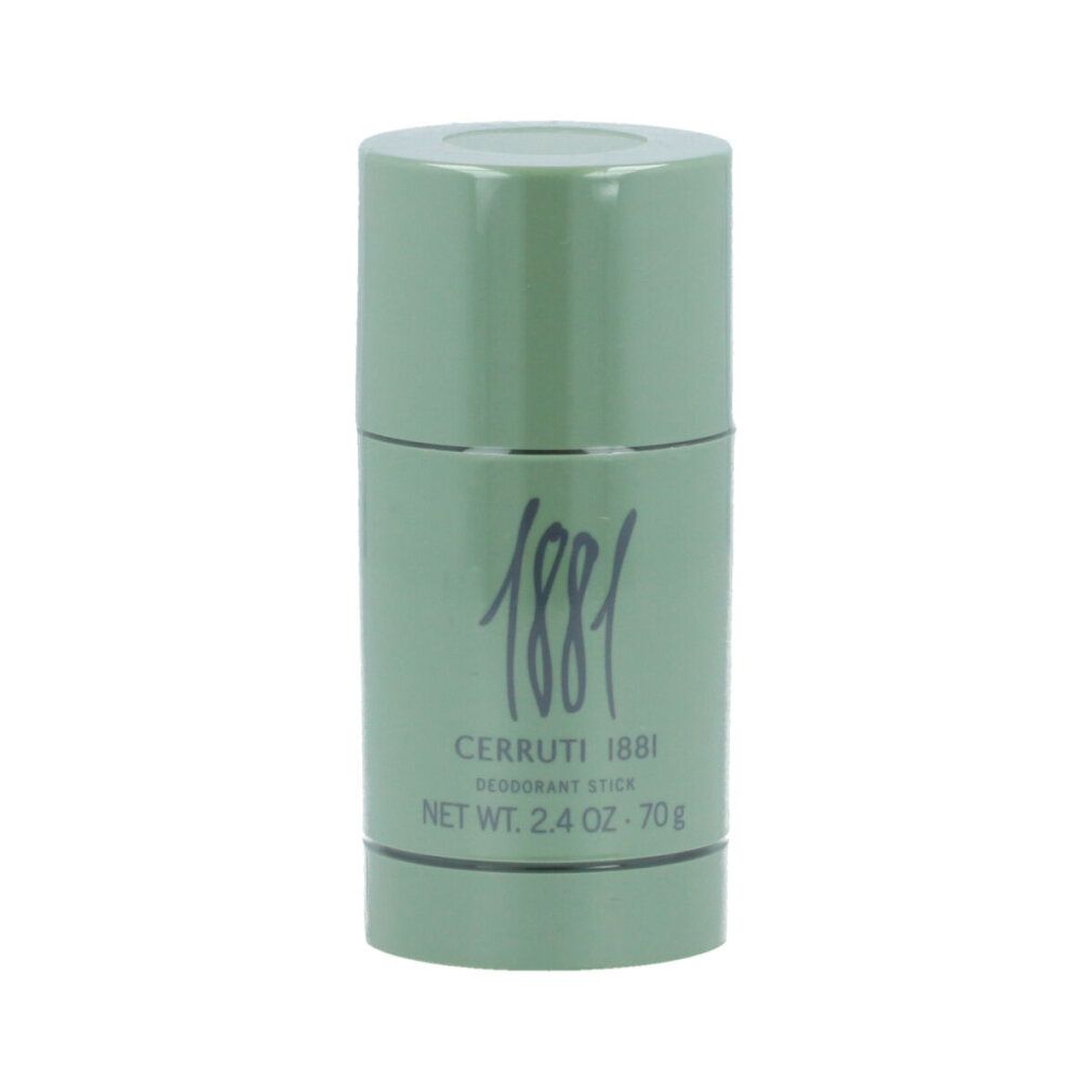 Stick deodorante verde. Scritta: 1881, Cerruti 1881, Deodorant Stick, Net Wt. 2.4 OZ. - 70g.