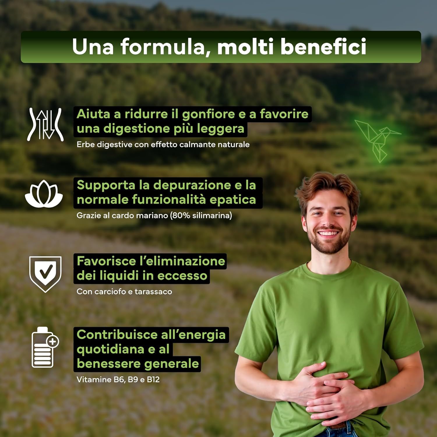 SEVENS NUTRITION Capsule Complesso di Cardo Mariano, Carciofo e Tarassaco
