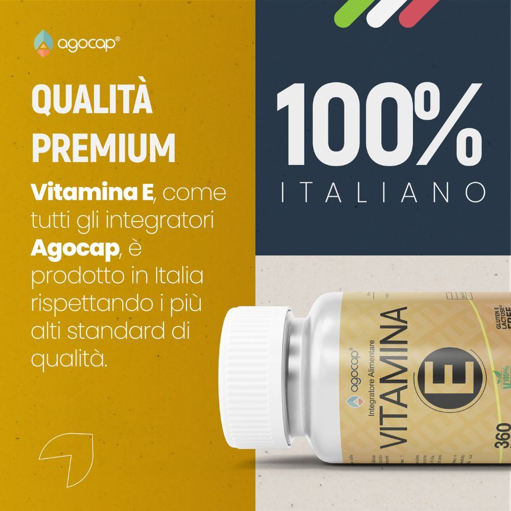 agocap - Vitamina E pura alto dosaggio 360 compresse