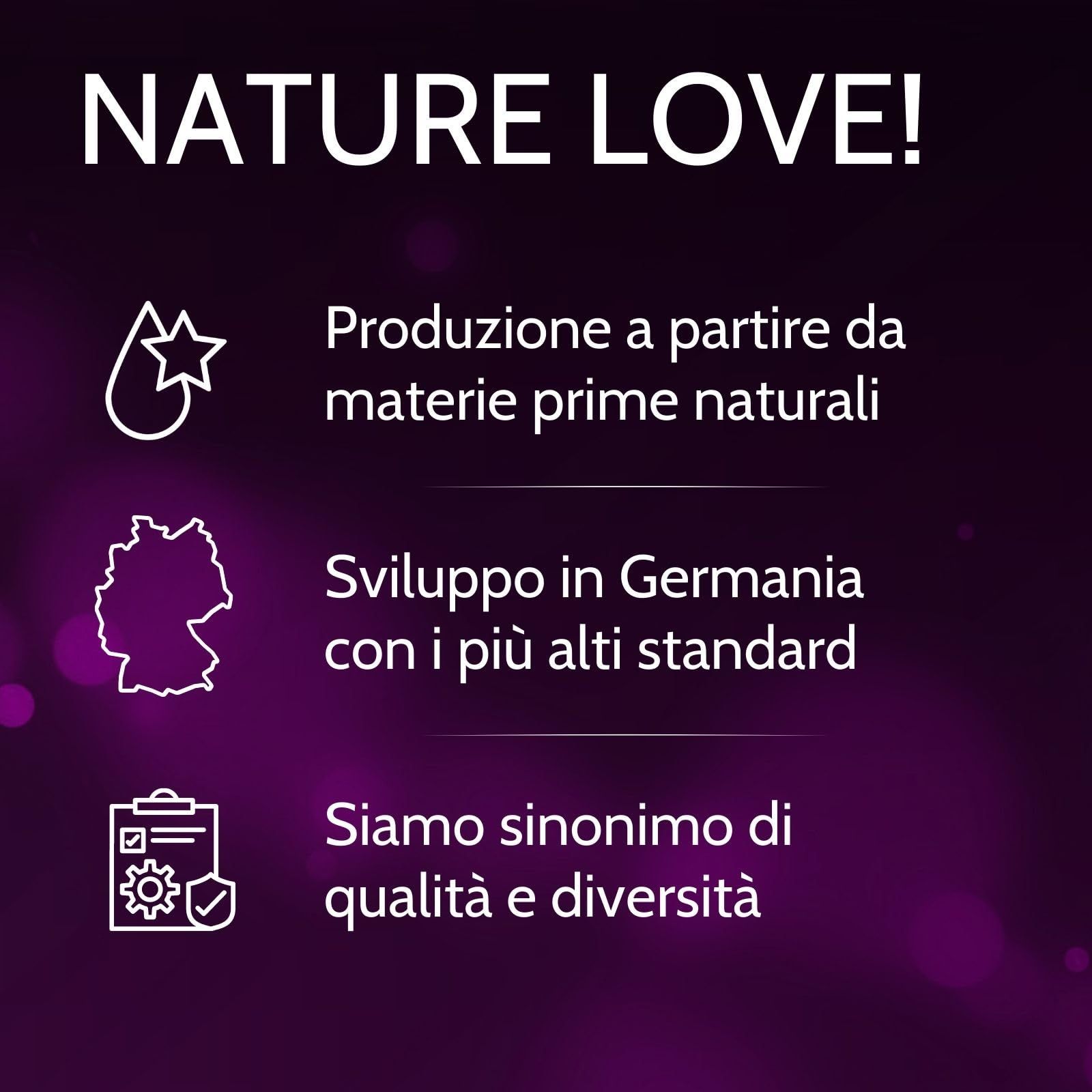 Vibratissimo: Sviluppo in Germania, produzione da materie prime naturali, qualità.