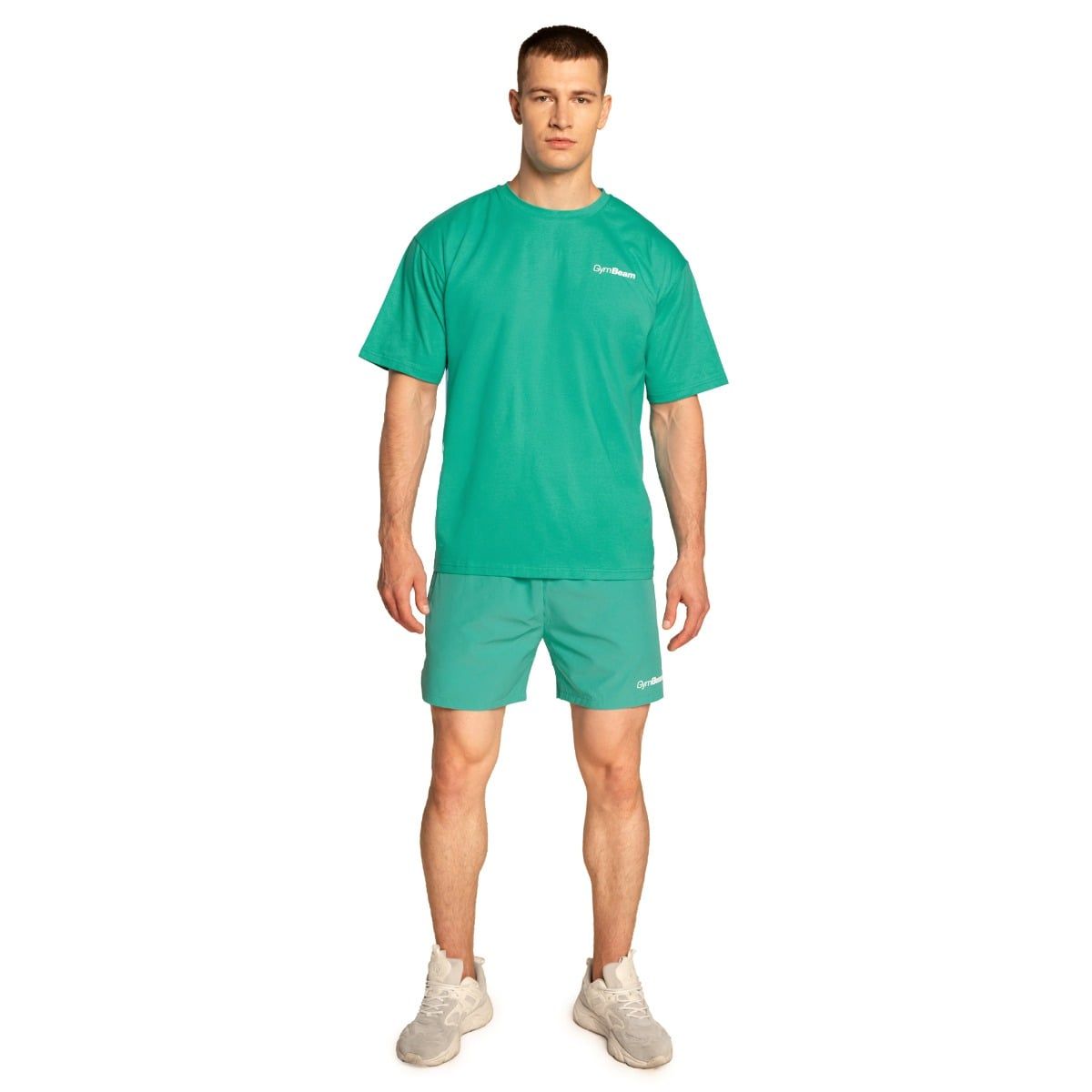 GymBeam T-shirt uomo oversize Limitless Lagoon