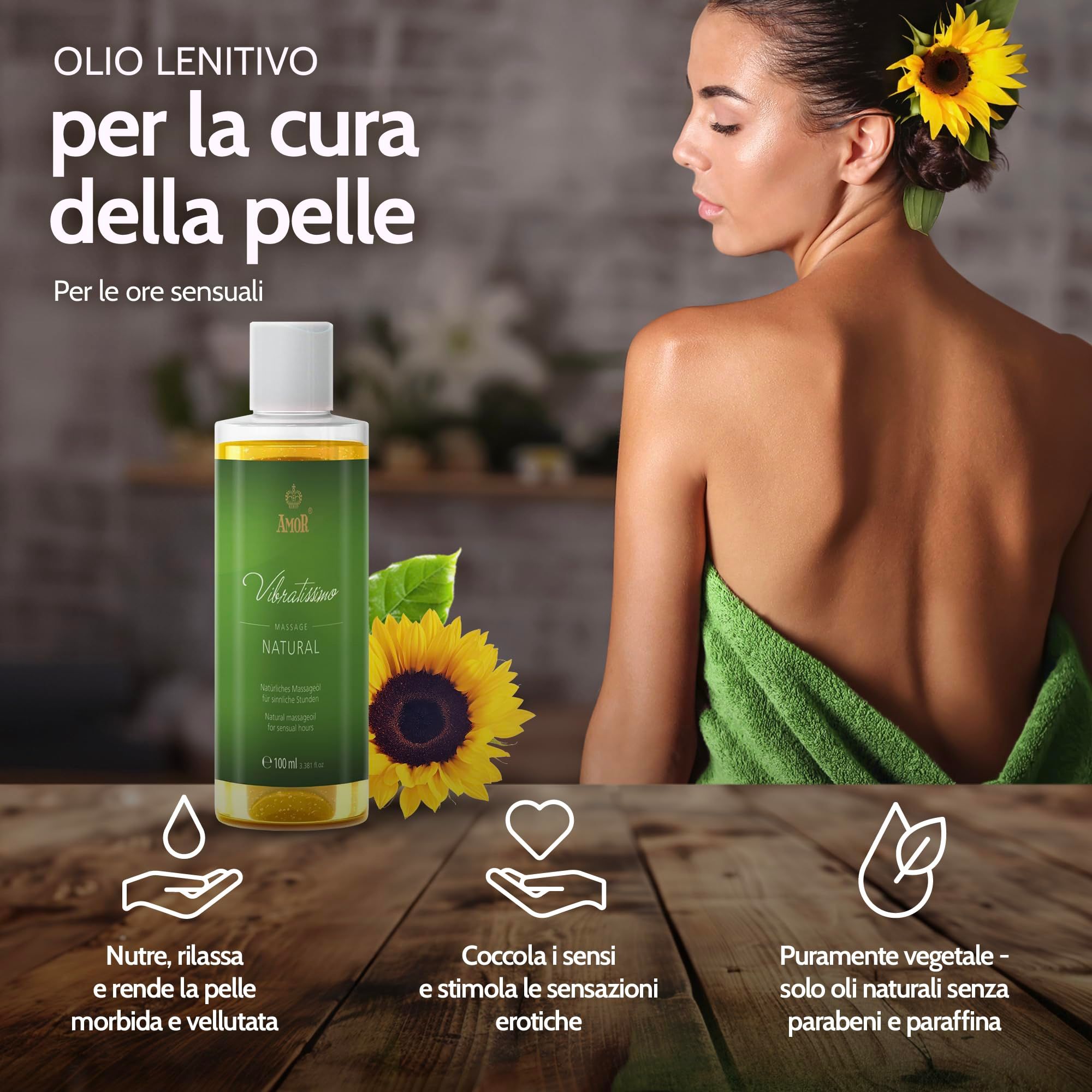 Vibratissimo Olio da Massaggio Natural
