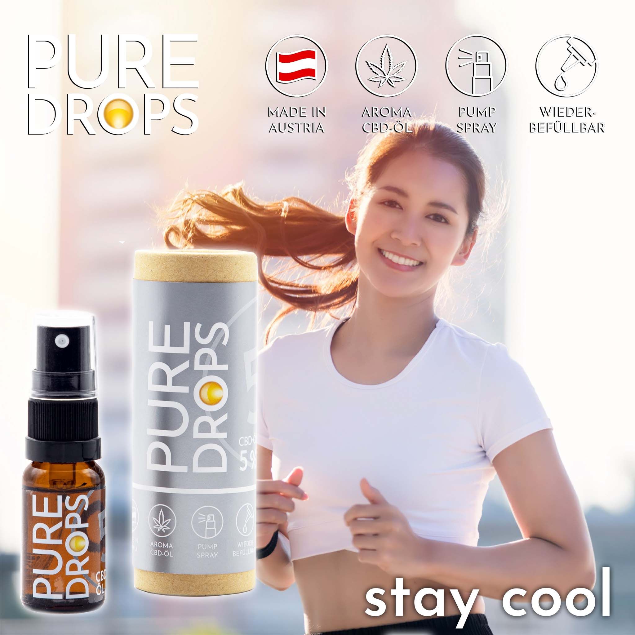 Pacchetto PURE DROPS 2+1 Gratis - Olio CBD al 5% a spettro completo dall'Austria estratto naturale
