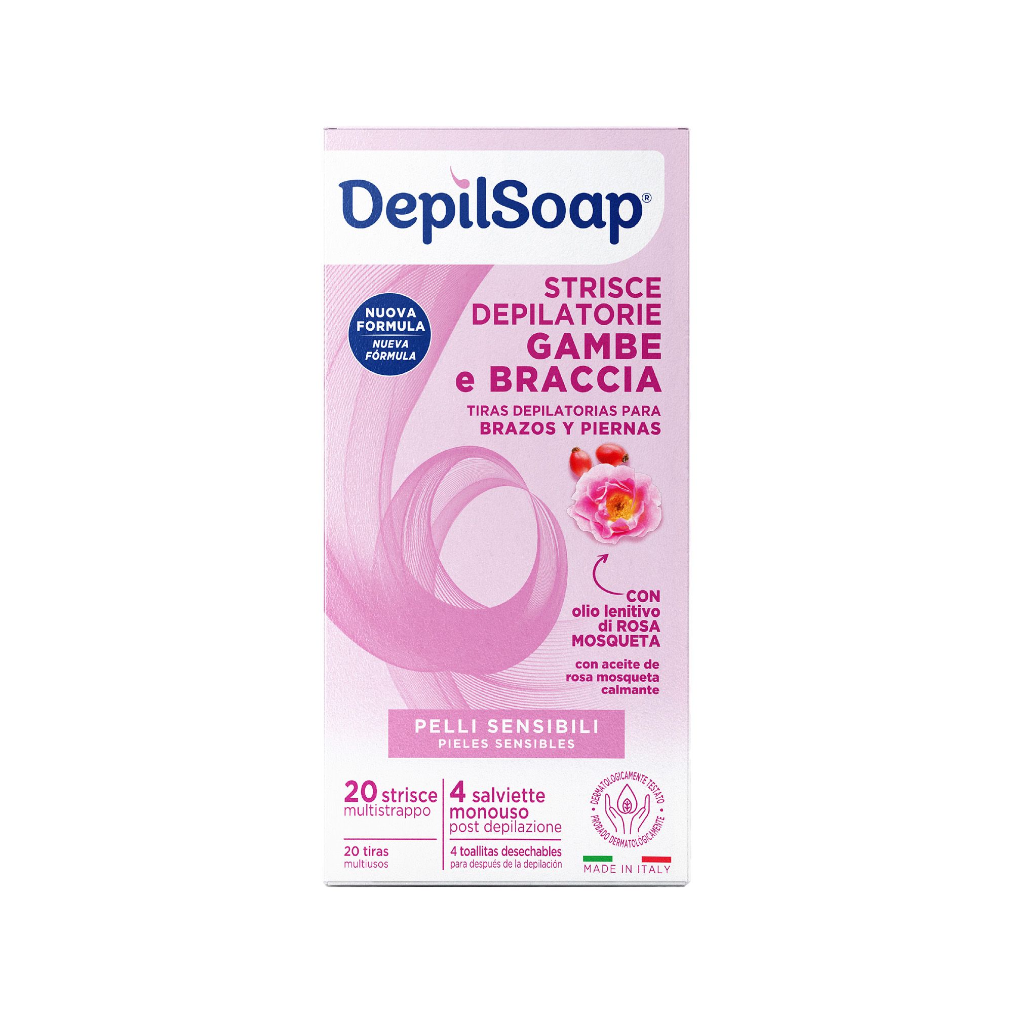 Depilsoap Kit depilazione corpo e viso per pelli sensibili
