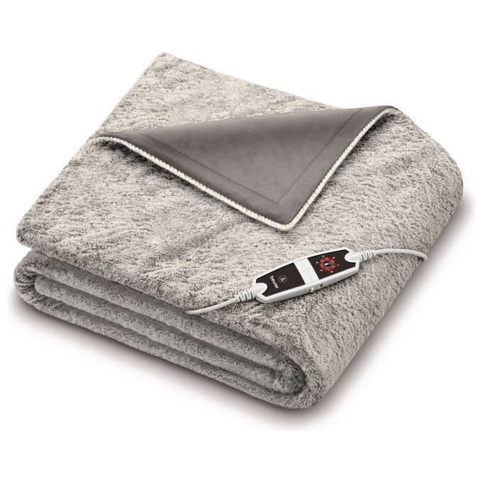 Beurer Coperta riscaldante elettrica nordica HD 150 XXL con spegnimento automatico, 200 x 150 cm, 6