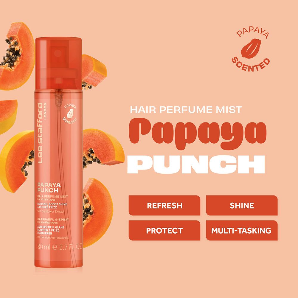 Lee Stafford Papaya Punch Hair Perfume Mist – Fruttato tropicale