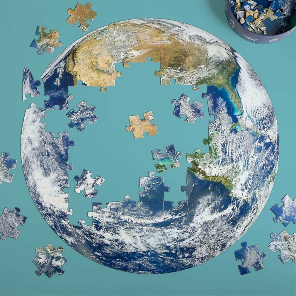 libri cronache Puzzle rotondo della Terra 100 pezzi