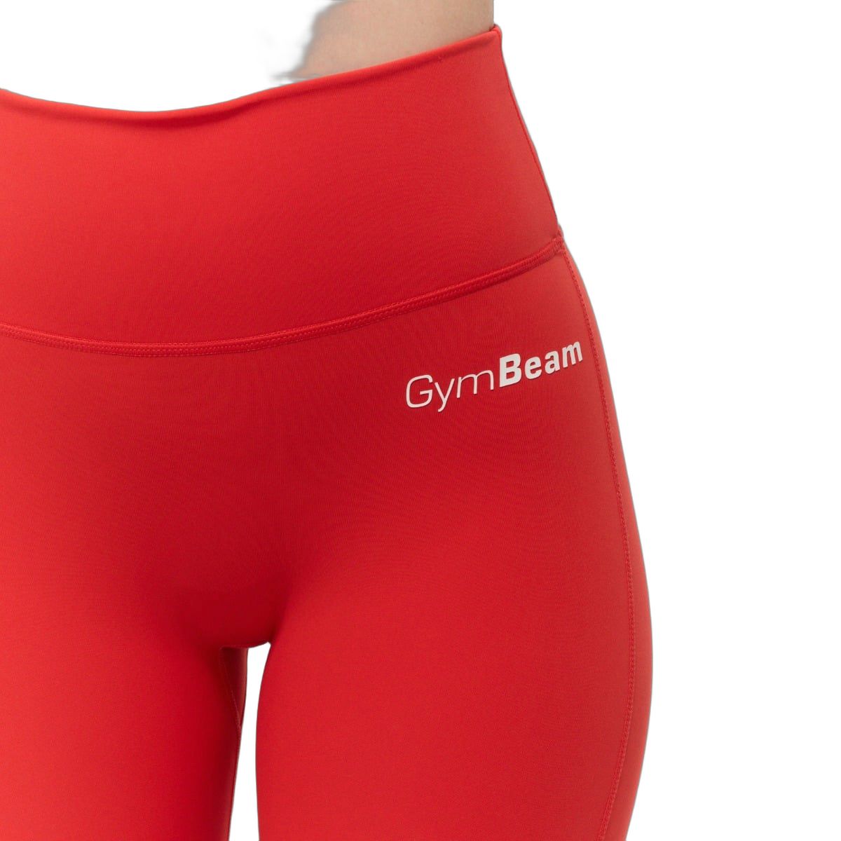 GymBeam Leggings donna a vita alta in nylon ed elastan Limitless Hot Red