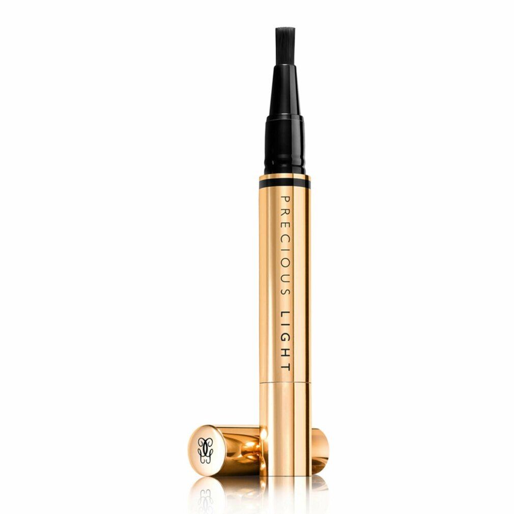 Penna dorata con punta nera e scritta PRECIOUS LIGHT. Tappo accanto. Logo sul tappo.