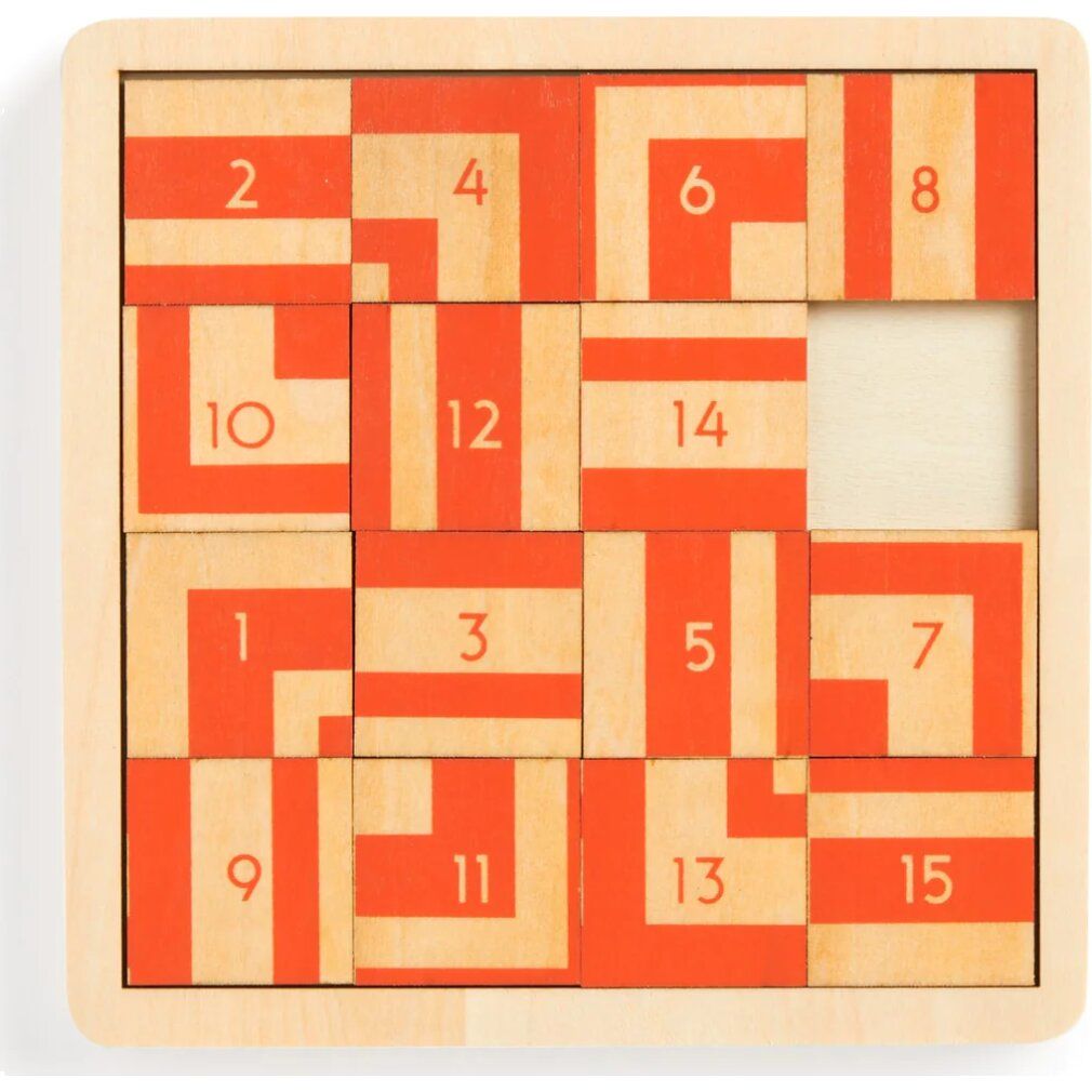 galison Frank Lloyd Wright: Imperial Hotel 2in1 puzzle scorrevole in legno (16 pezzi)