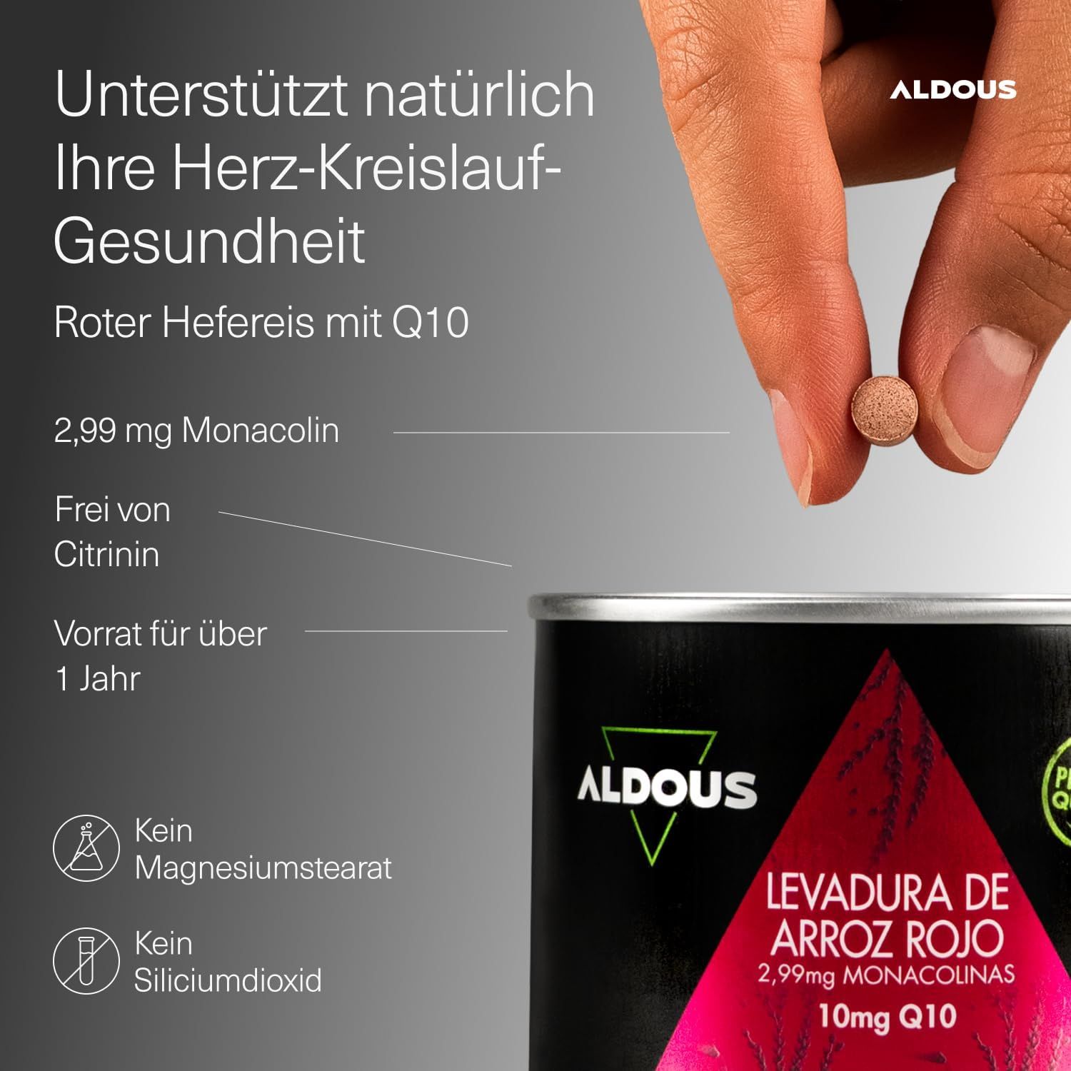 Aldous Compresse di Riso Rosso Fermentato con Q10