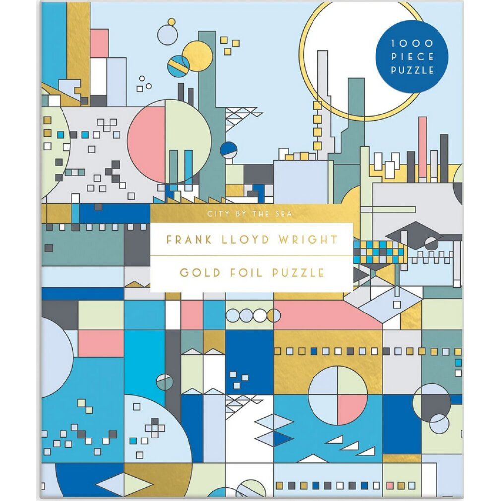 galison Metallic Puzzle di Frank Lloyd Wright: Città sul mare 1000 pezzi