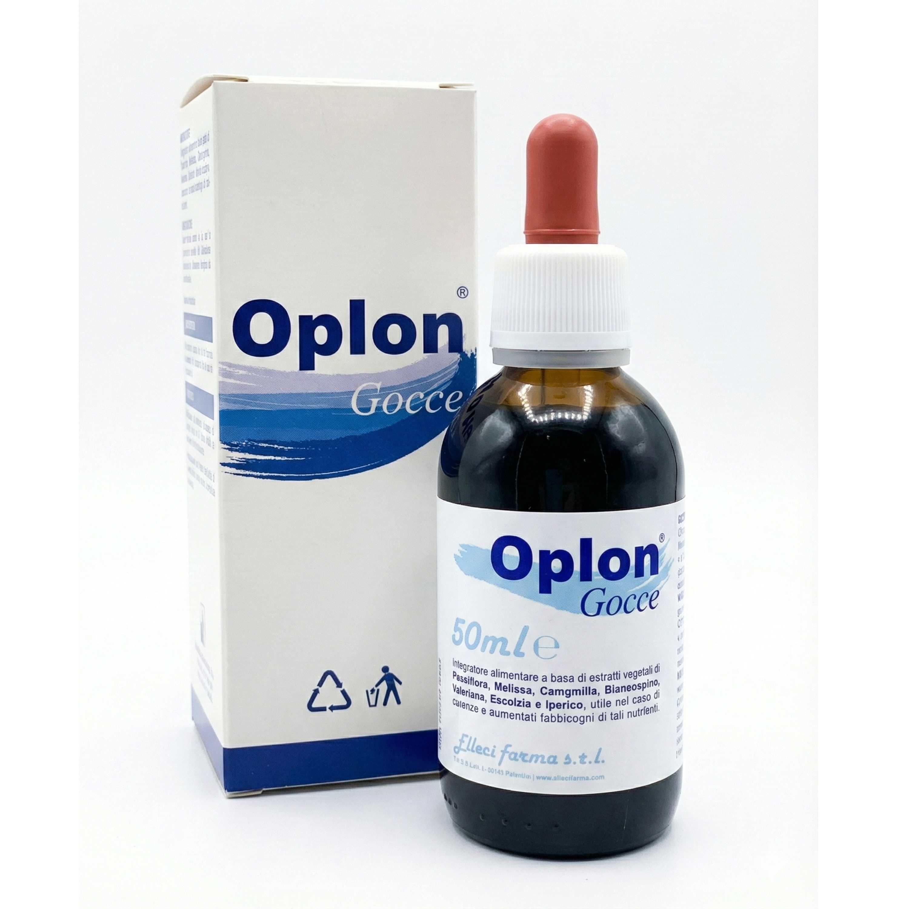 Elleci Farma Oplon Gocce – Relax Colon Irritabile e Gonfiore con Passiflora e Valeriana 50ml