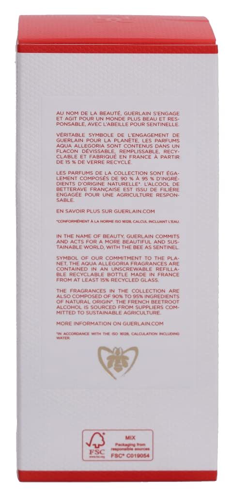 Confezione rettangolare bianca con coperchio rosso. Testo nero. Logo FSC e logo ape.