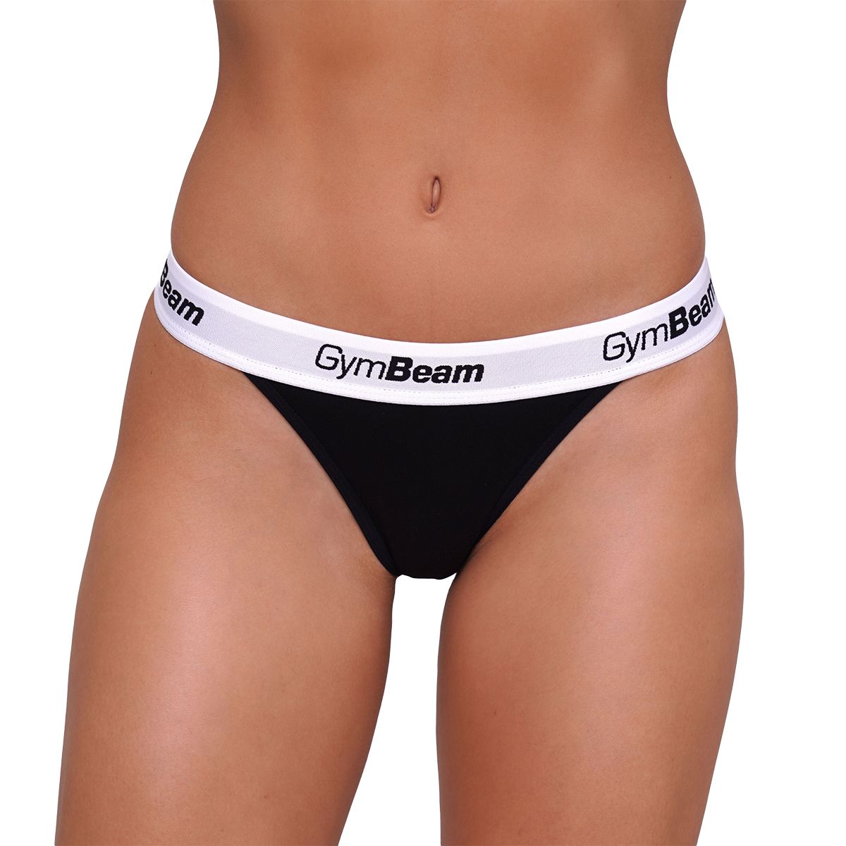 GymBeam Perizoma donna 3Pack tanga in cotone ed elastane nero