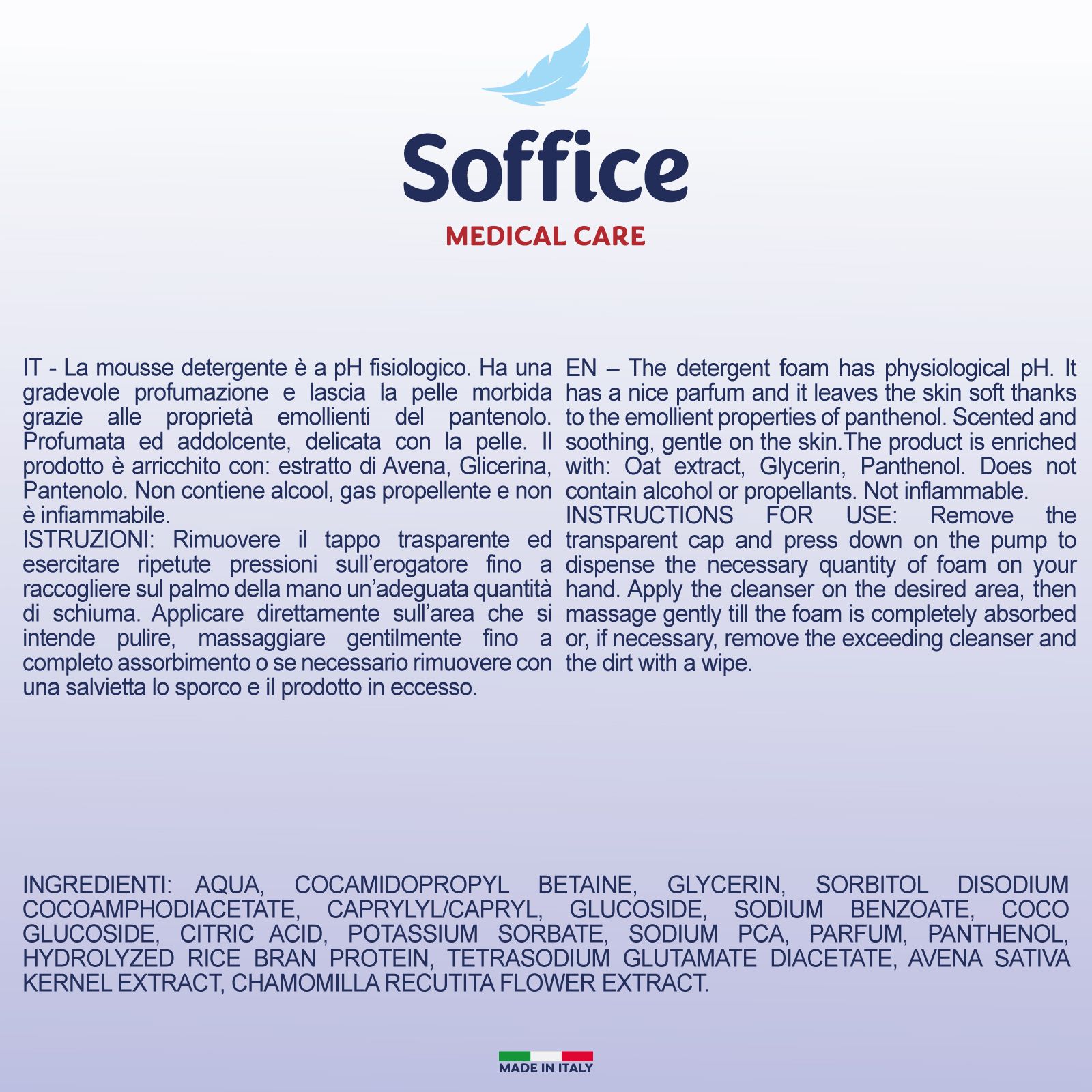 Soffice Baby Mousse Corpo pH Fisiologico 6 x 200 ml