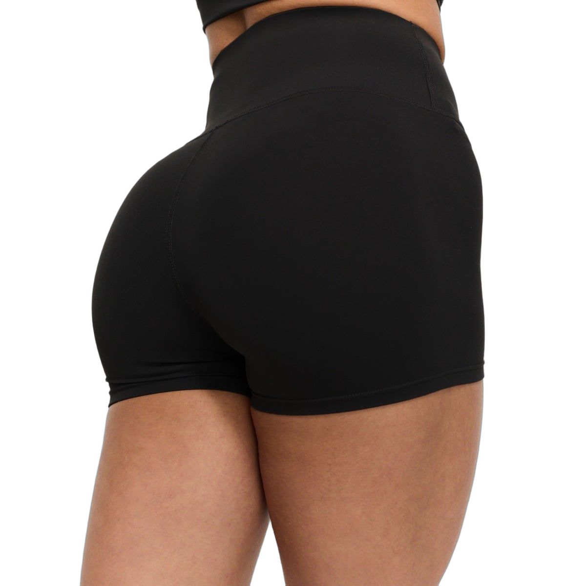 GymBeam Pantaloncini donna BEAT Black slim a vita alta