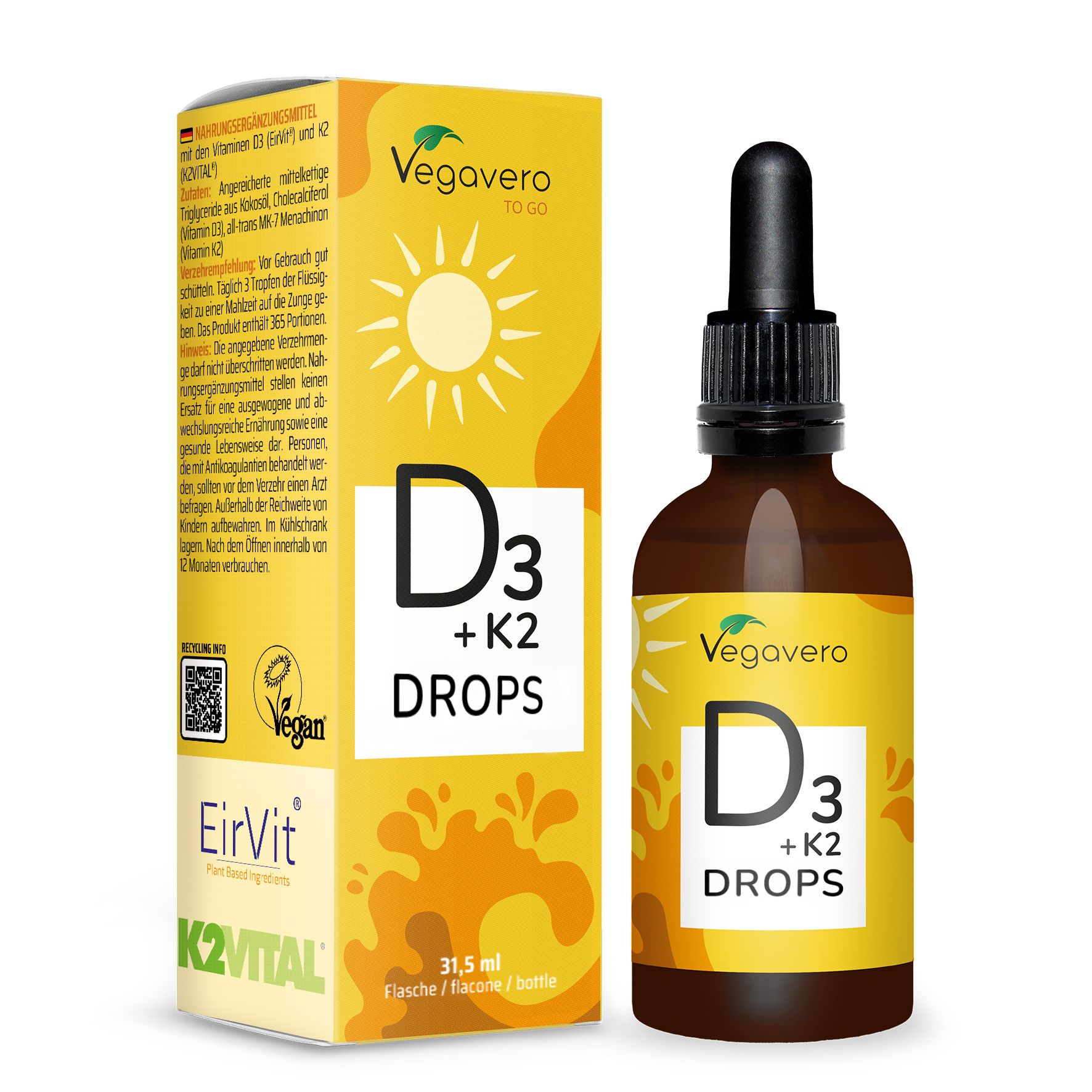 VEGAVERO Vitamina D3 + K2