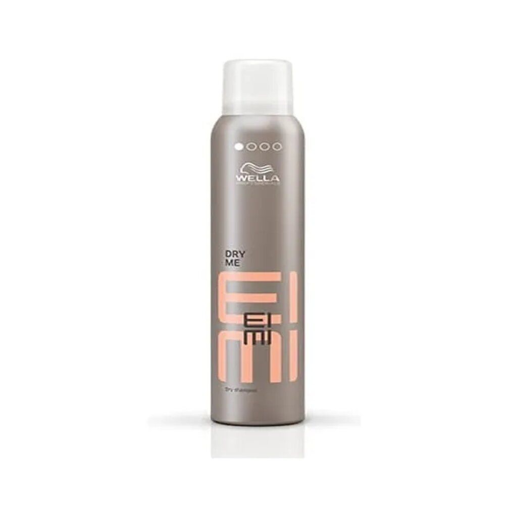 Flacone spray marrone con tappo bianco. Scritta: DRY ME EIMI. Marchio: Wella.
