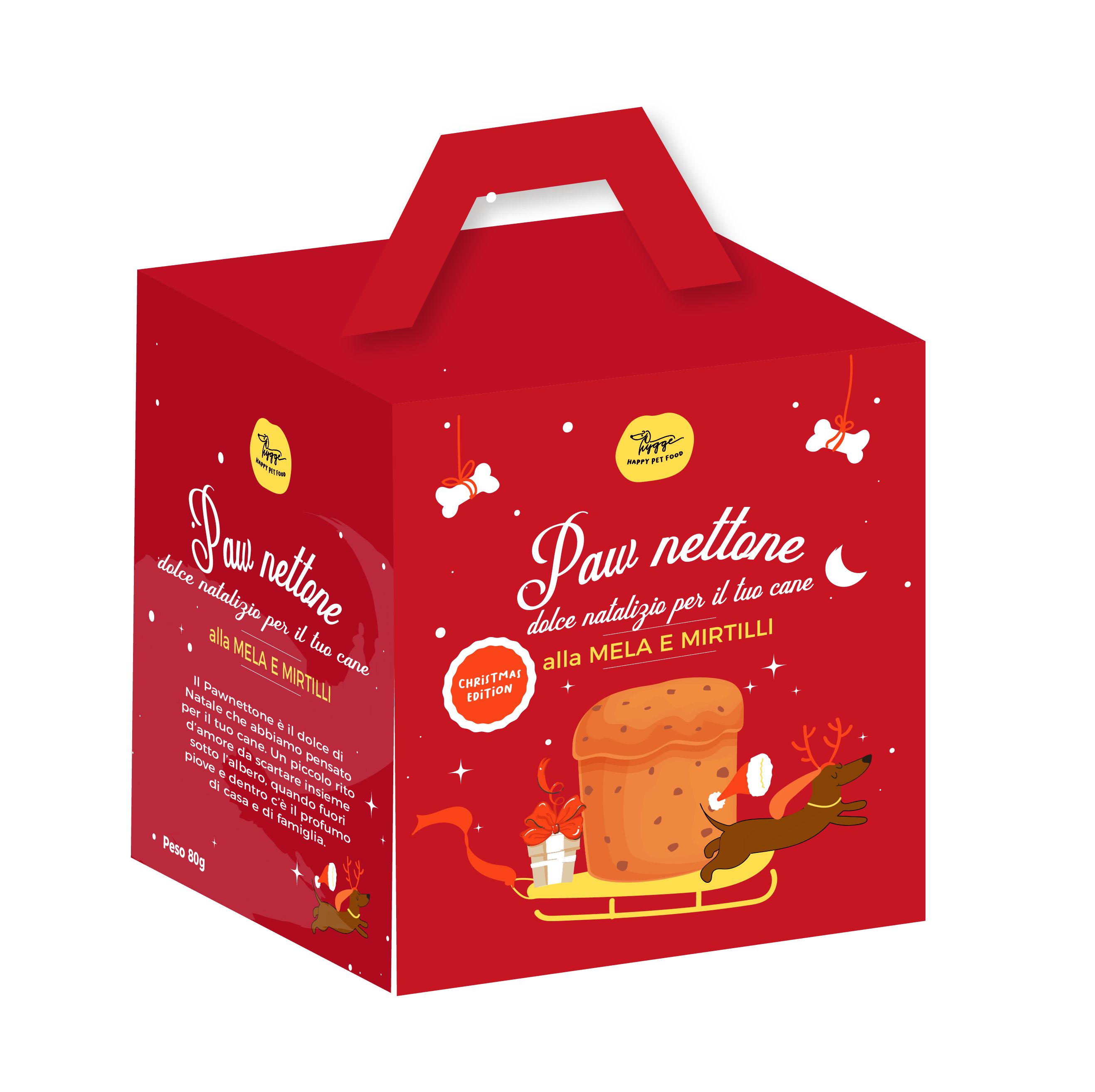 HYGGEDOG - Paw nettone con mela e mirtilli