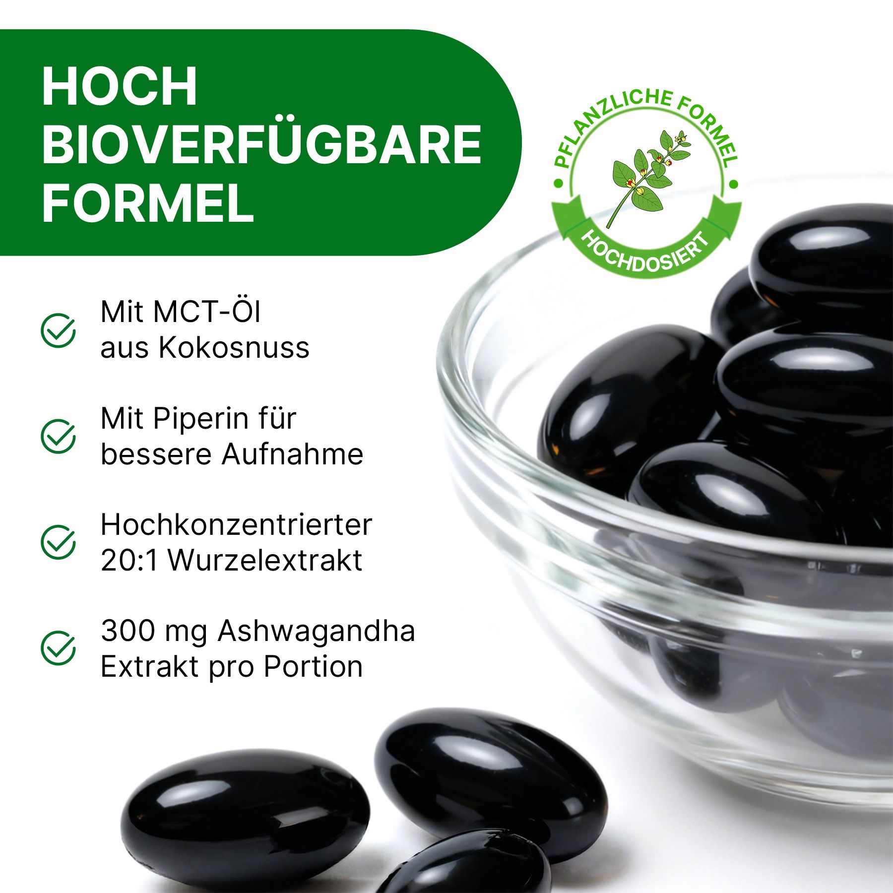 ALIVER Ashwagandha Extract Complex Capsule molli ad alto dosaggio