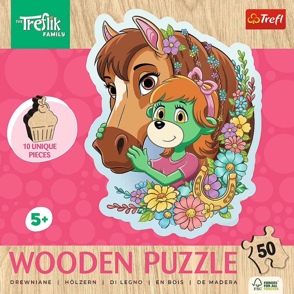 Puzzle di contorno Treflici: Happy Family 50 pezzi