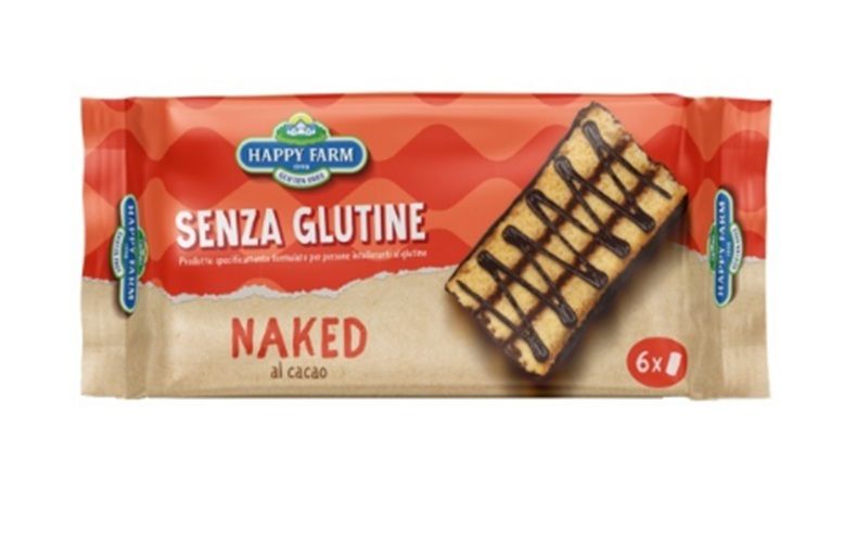 Naked al Cacao Mattincino di Pan di Spagna Senza Glutine - Happy Farm