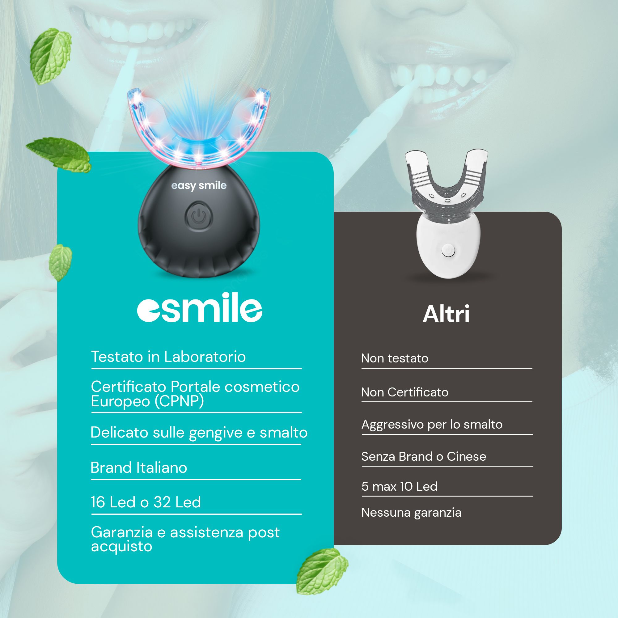 esmile - Kit Sbiancante Denti Professionale 32 Led