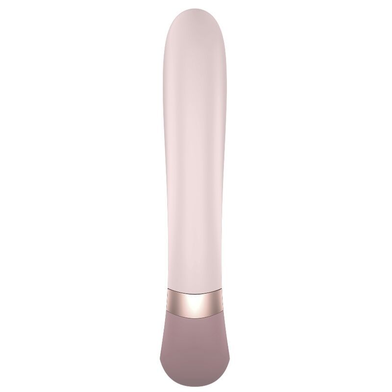 Prodotto benessere bicolore. Rosa e malva, forma allungata. Anello dorato alla giunzione.