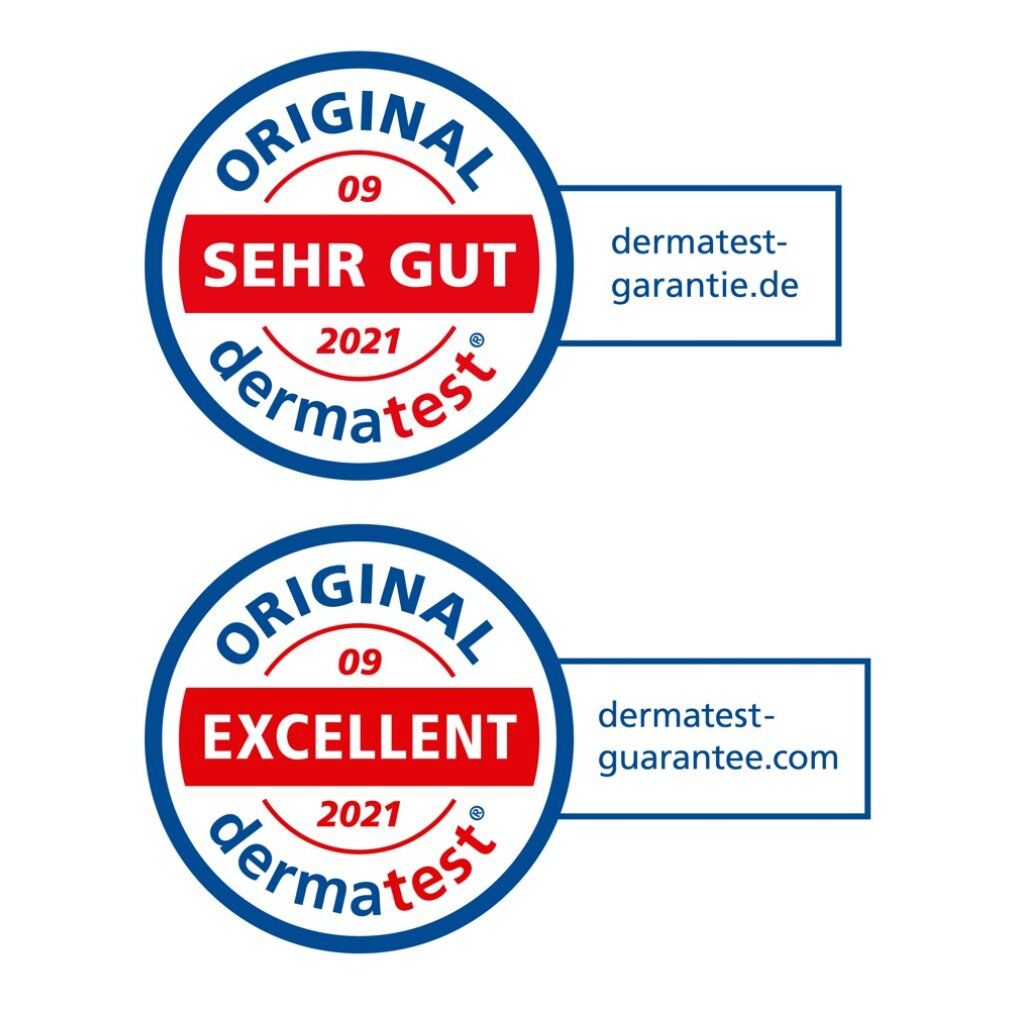 Sigillo 'Original dermatest Eccellente 2021'.