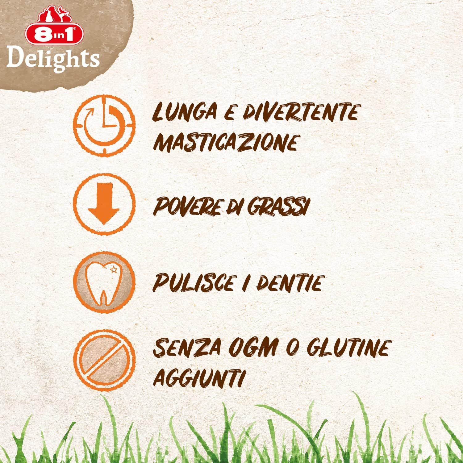 8in1 Delights Chicken Osso XS