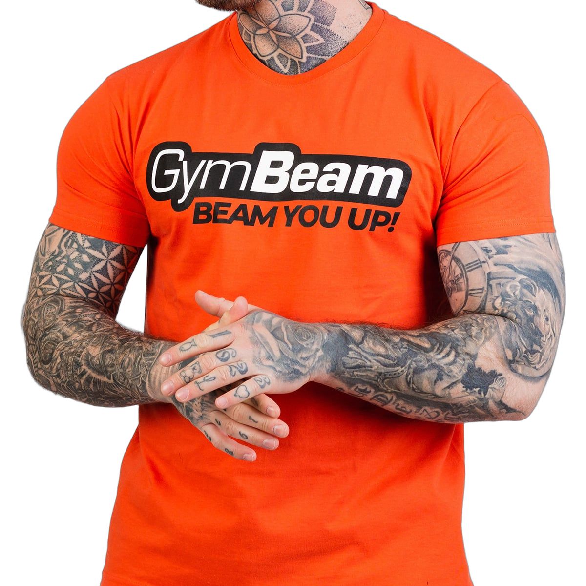 GymBeam T-shirt uomo Beam Orange regular