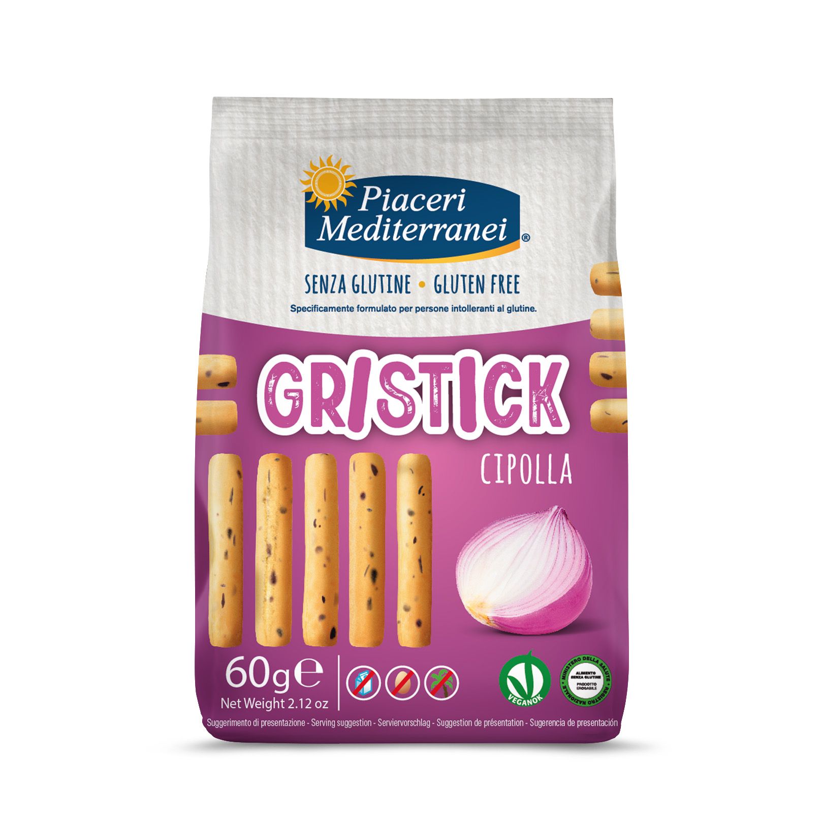 Gristick Cipolla Senza Glutine - Piaceri Mediterranei