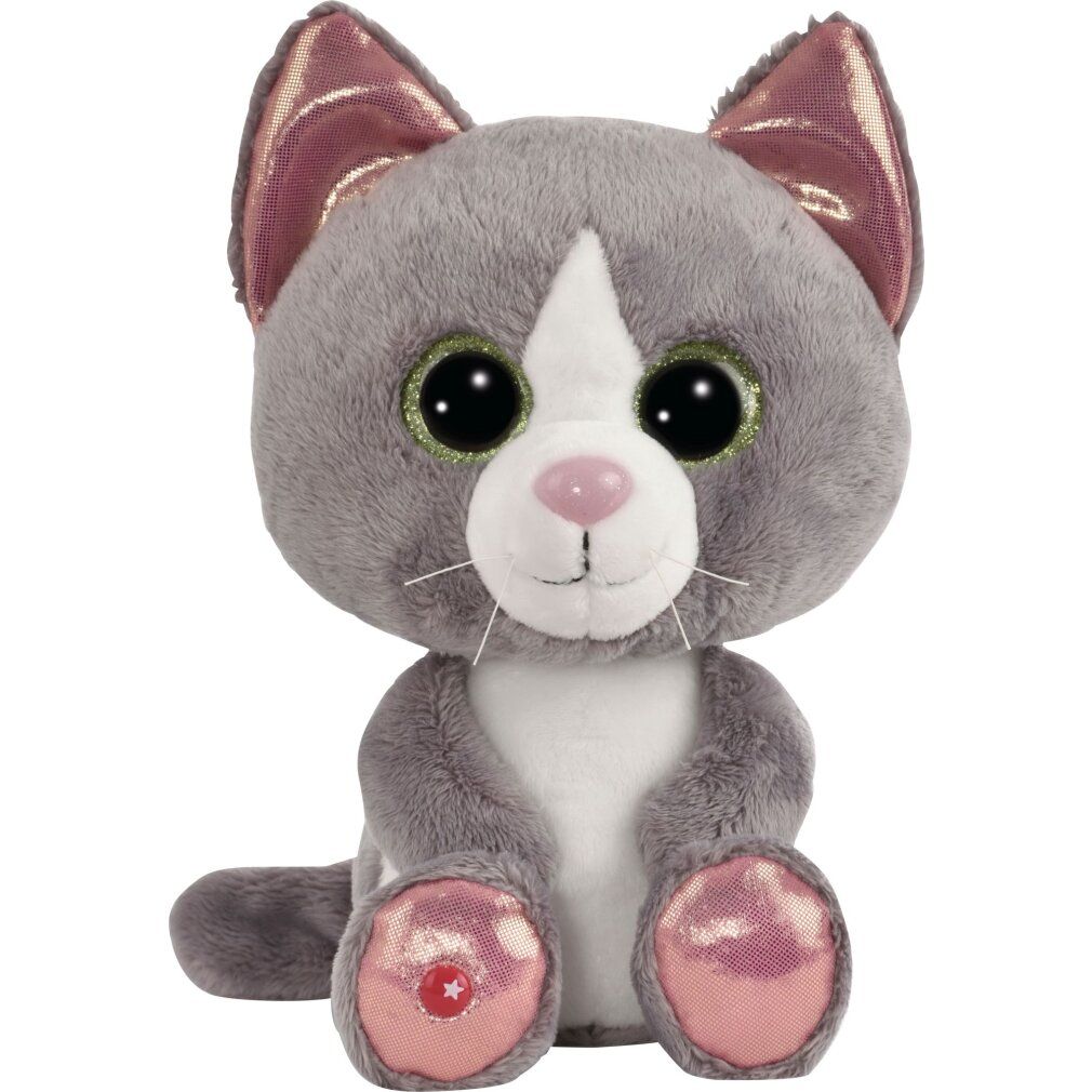 Gatto Glubschis grigio Felinja, circa 25 cm