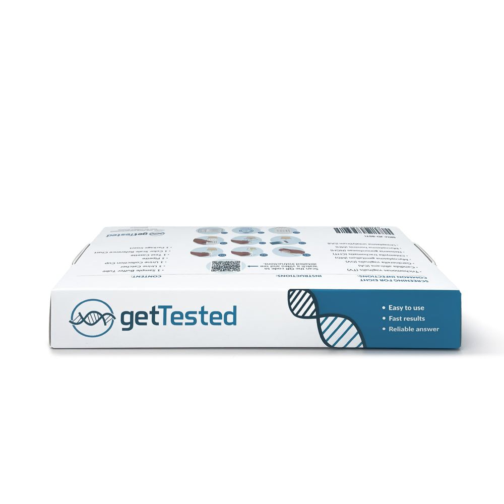 Confezione kit test IST 8 in 1. Informazioni su diverse infezioni sessualmente trasmissibili. Contiene 8 test.