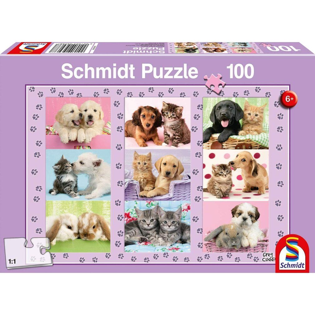 schmidt Puzzle i miei amici animali 100 pezzi