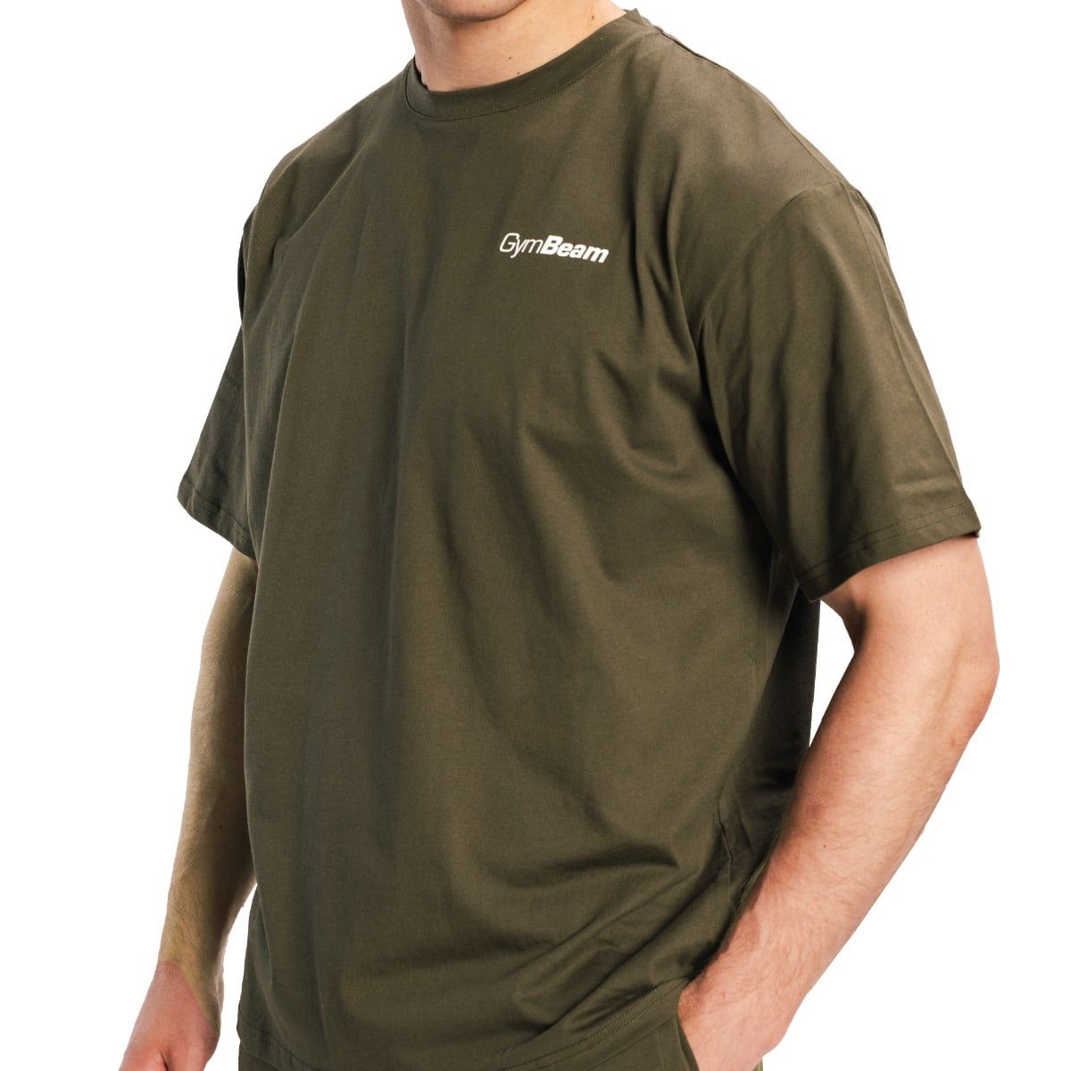 GymBeam T-shirt uomo oversize Limitless Espresso