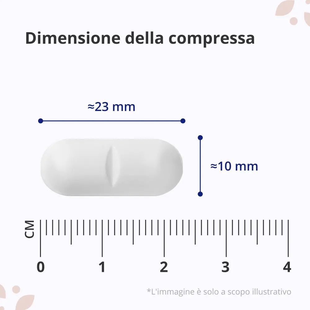 Flacone con compresse. Testo: Vitamina C 1000 mg. Logo: HealthyWorld. 180 compresse. Dosaggio consigliato.