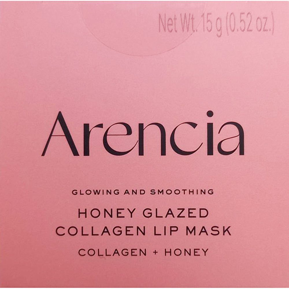 Confezione di maschera labbra al collagene miele glassato di Arencia. Netto 15 g.