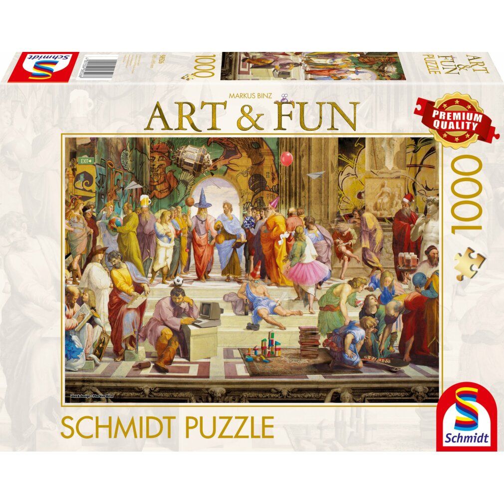 Puzzle schmidt Art&Fun: Scuola di Atene 2024, 1000 pezzi