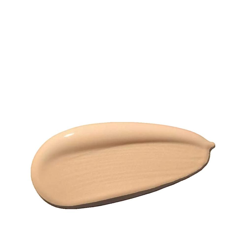 Tonalità chiara su sfondo bianco. Texture crema a goccia. Superficie lucida.