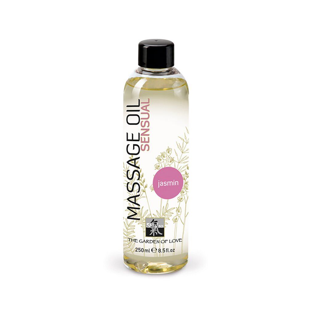 Olio da massaggio al gelsomino, flacone da 250ml.