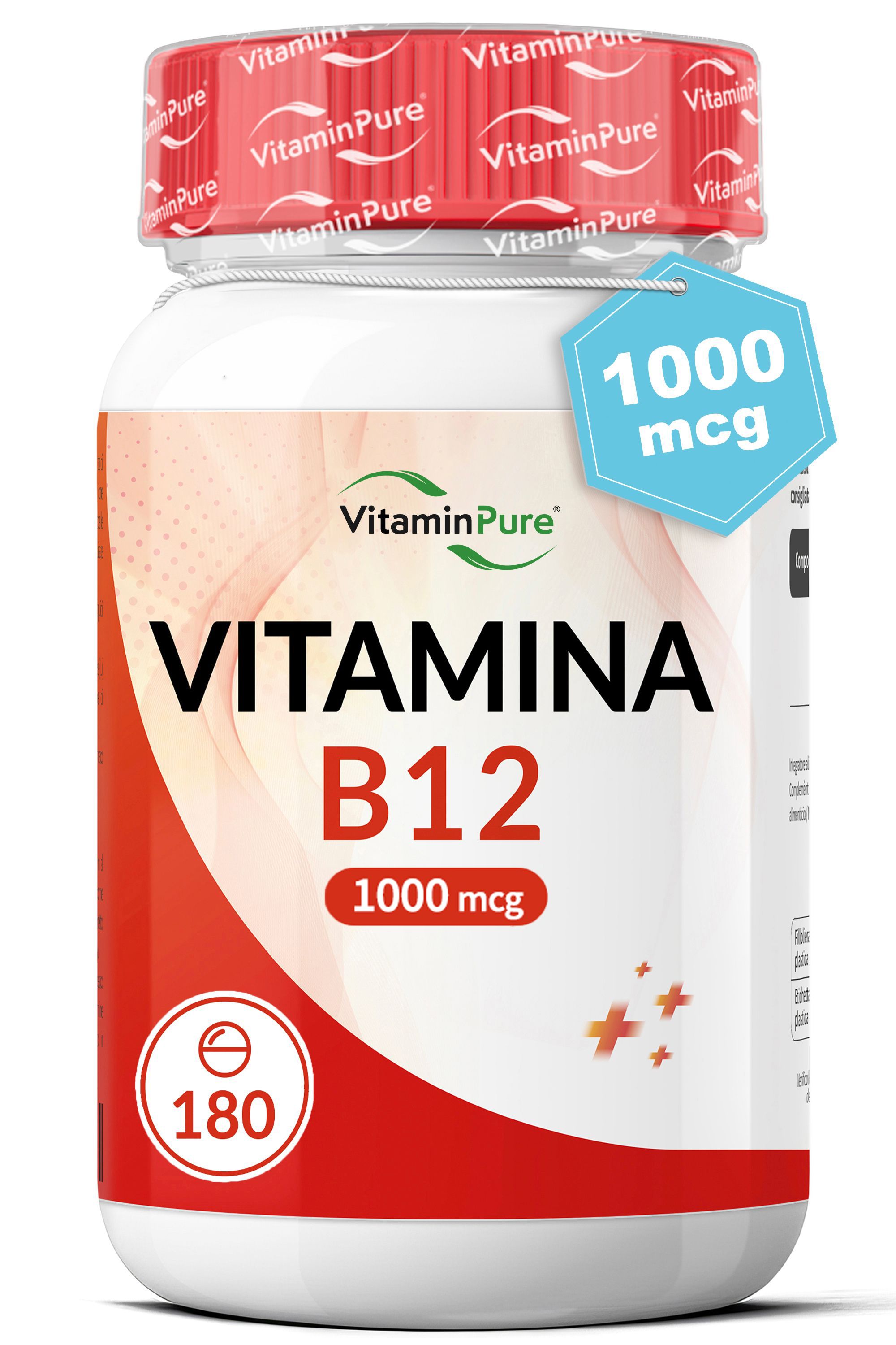 VitaminPure® Vitamina B12 1000 mcg Compresse Alto dosaggio