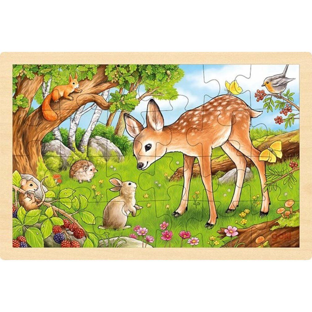 goki puzzle giostra in legno 24 pezzi