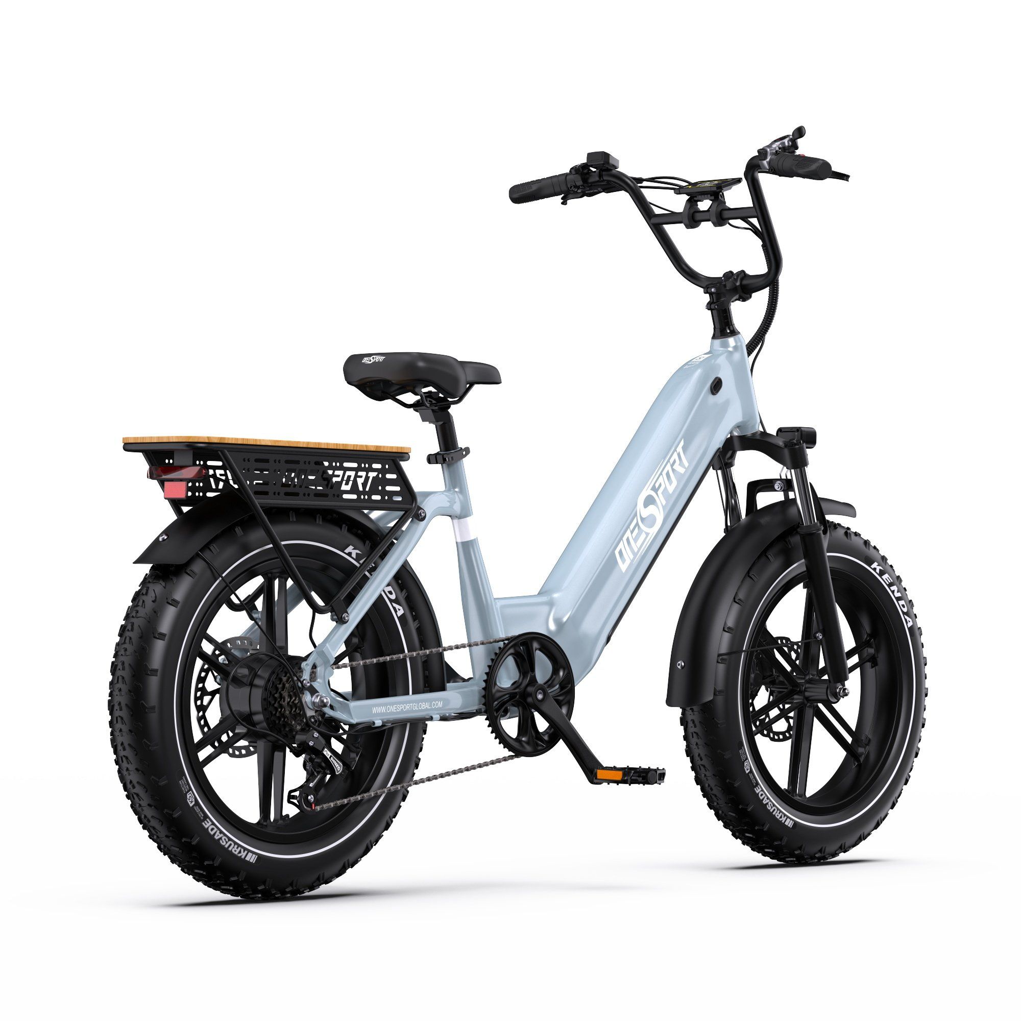 ONESPORT OT08 Bicicletta elettrica fuoristrada con motore da 500 W e batteria da 48 V 18 Ah