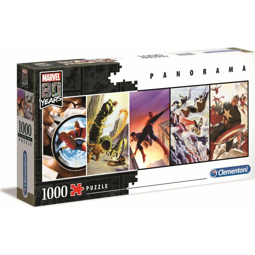 Clementoni 39611 - Puzzle panoramico da 1000 pezzi - Marvel