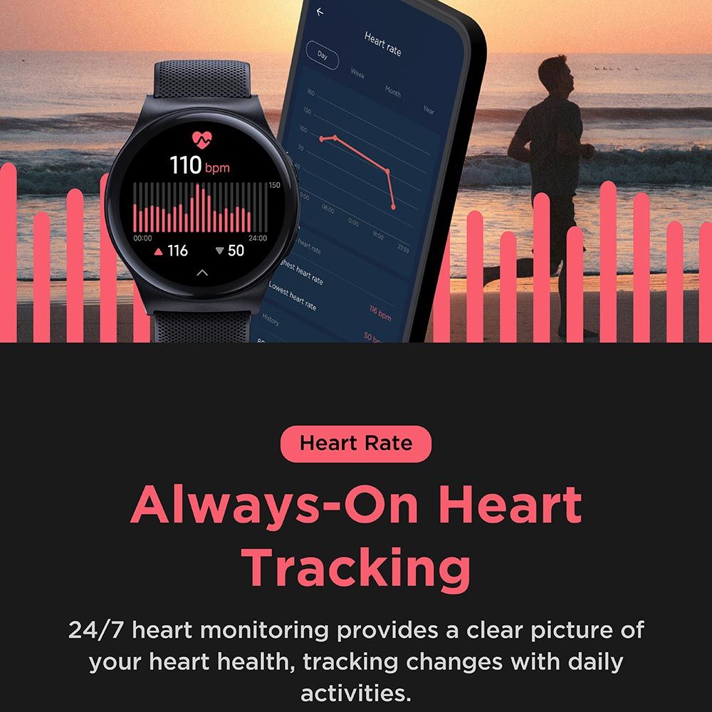Smartwatch Motorola Moto Watch 120 - Phantom Black