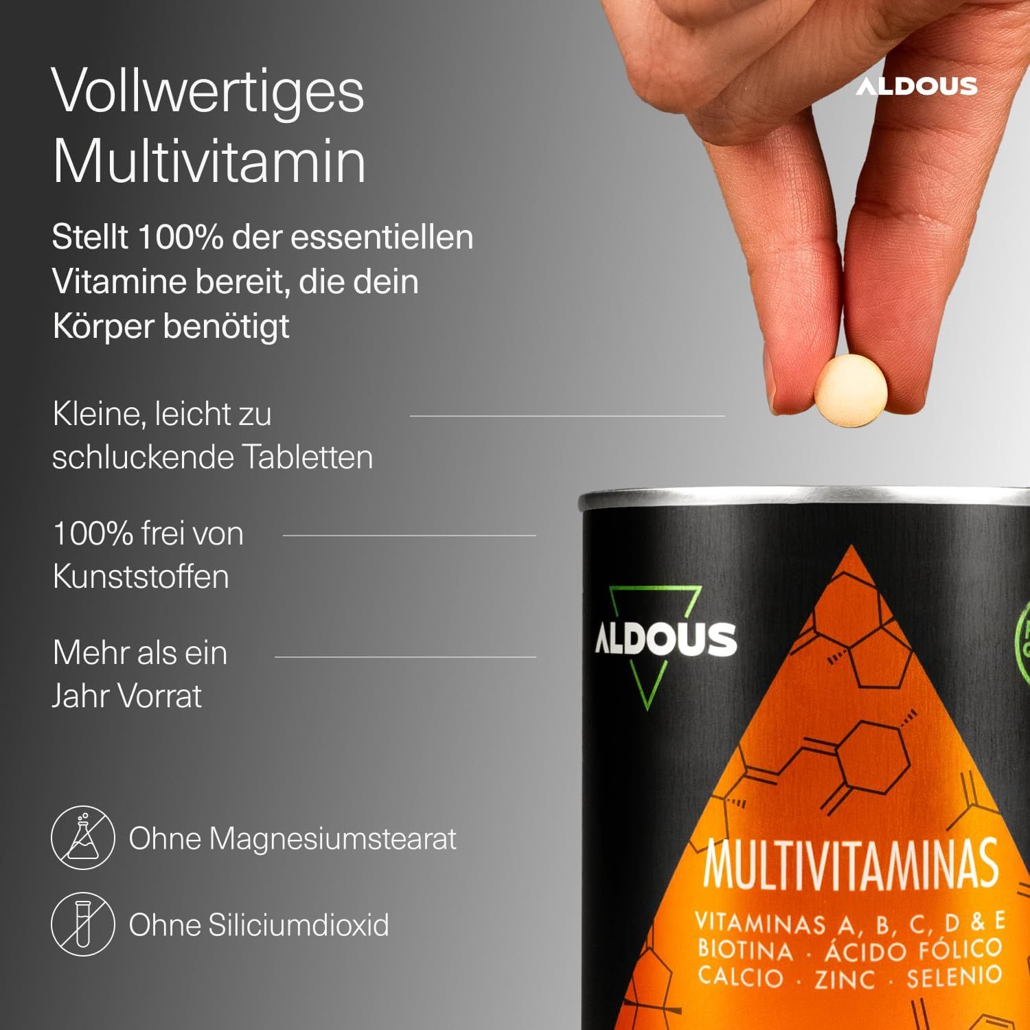 Aldous Compresse Multivitaminiche